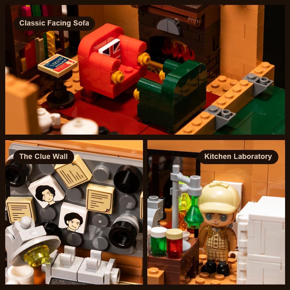 Pantasy 85014 Modular Building Sherlock Holmes Baker Street 3087 Teile MaxiBricks