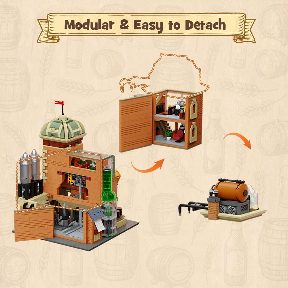 Pantasy 85023 Craft Beer Brewery Brauerei 2858 Teile Modular Building MaxiBricks
