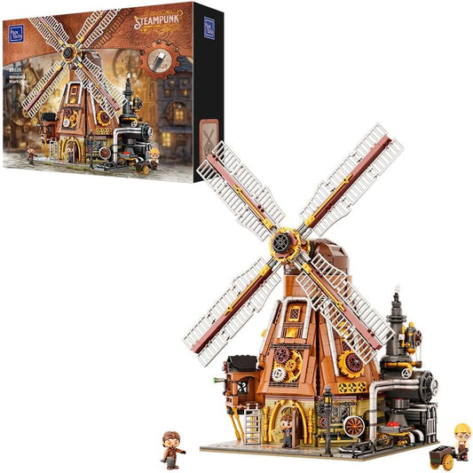 Pantasy 85026 Steampunk Windmühle 2400 Klemmbausteine Modular Building MaxiBricks