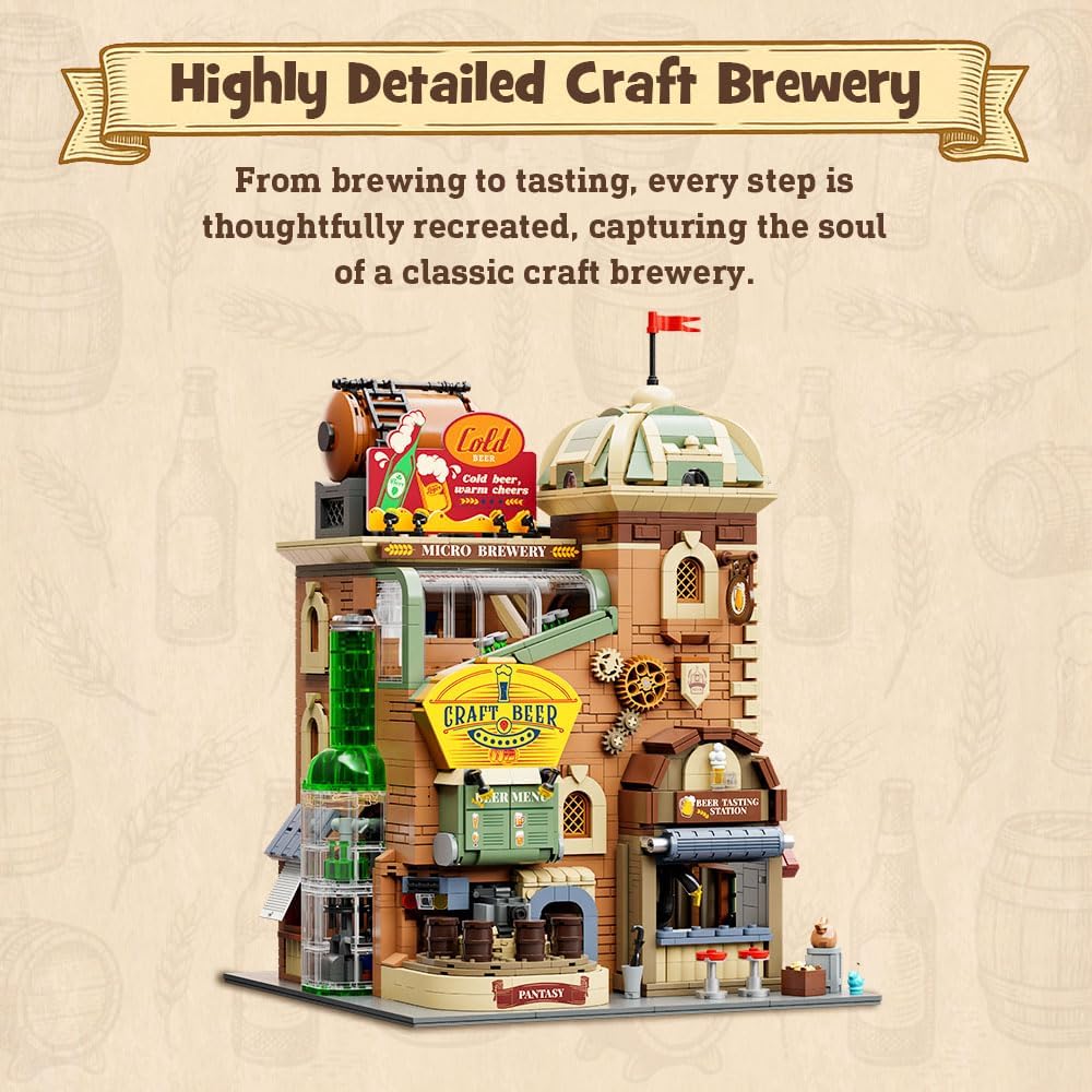 Pantasy 85023 Craft Beer Brewery Brauerei 2858 Teile Modular Building MaxiBricks