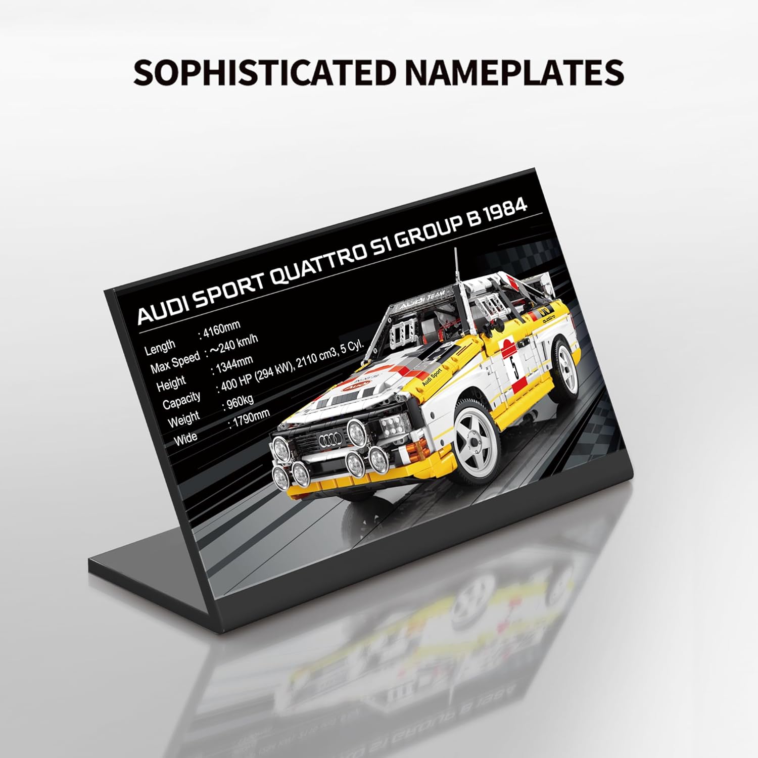 Bole Brick YC 23043 Technik Audi Sport Quattro 1984 1:8 MaxiBricks