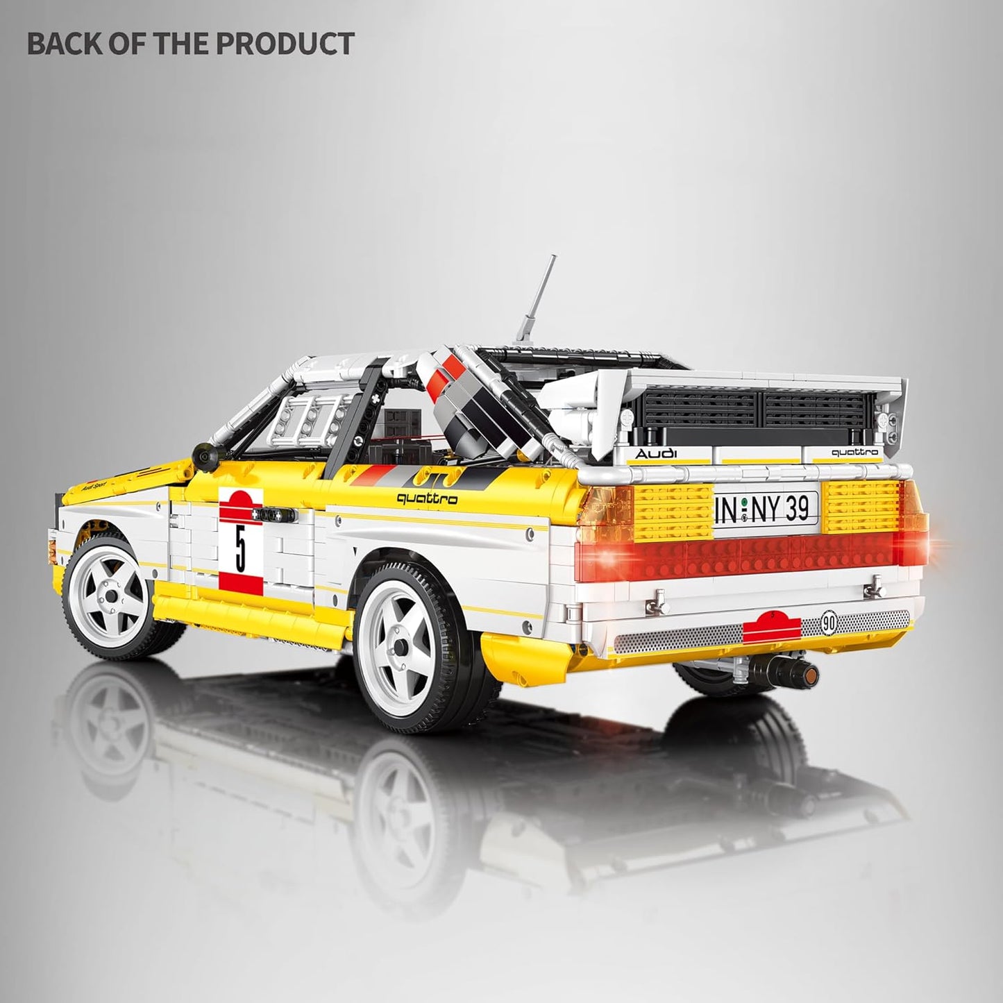Bole Brick YC 23043 Technik Audi Sport Quattro 1984 1:8 MaxiBricks