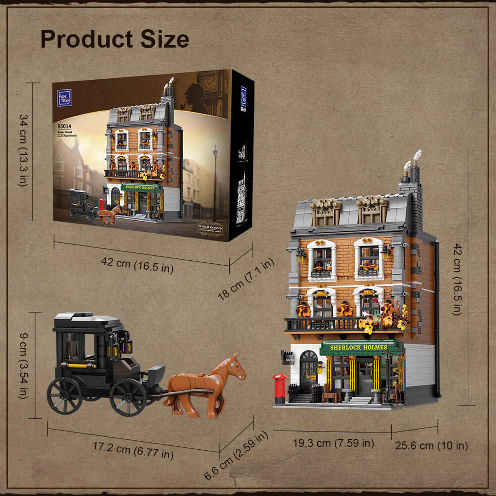 Pantasy 85014 Modular Building Sherlock Holmes Baker Street 3087 Teile MaxiBricks