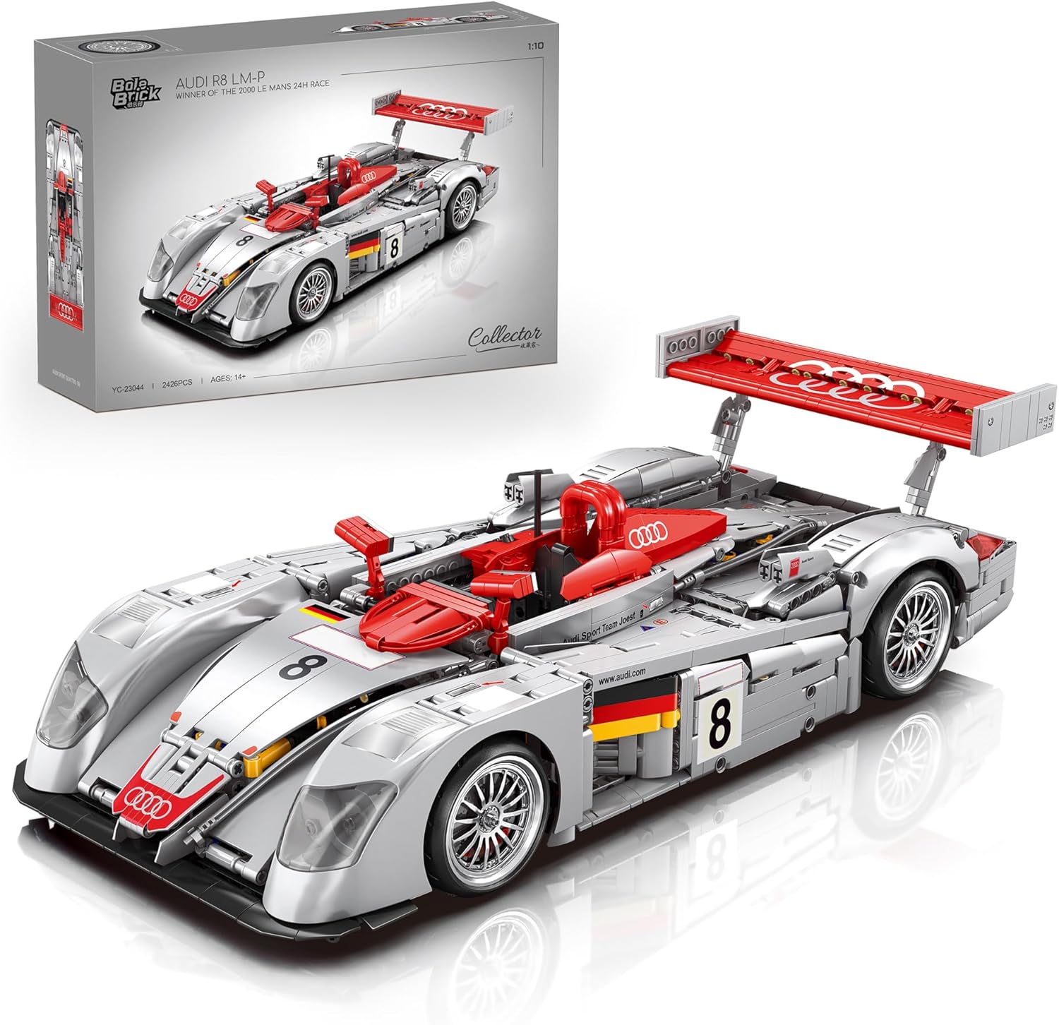 Bole Brick YC-23044 Technik Audi R8 LMP 1:10 MaxiBricks