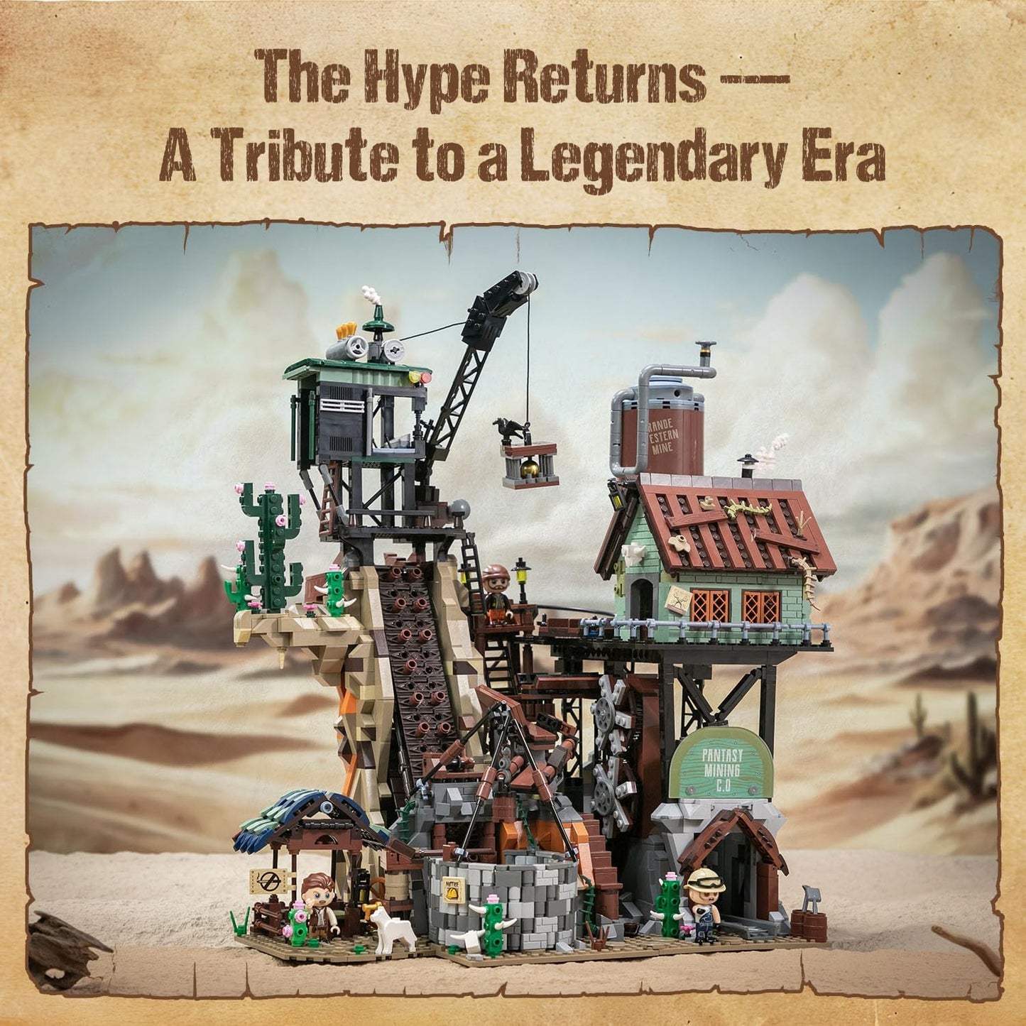 Pantasy 85025 motorisierte Western Goldmine Mine