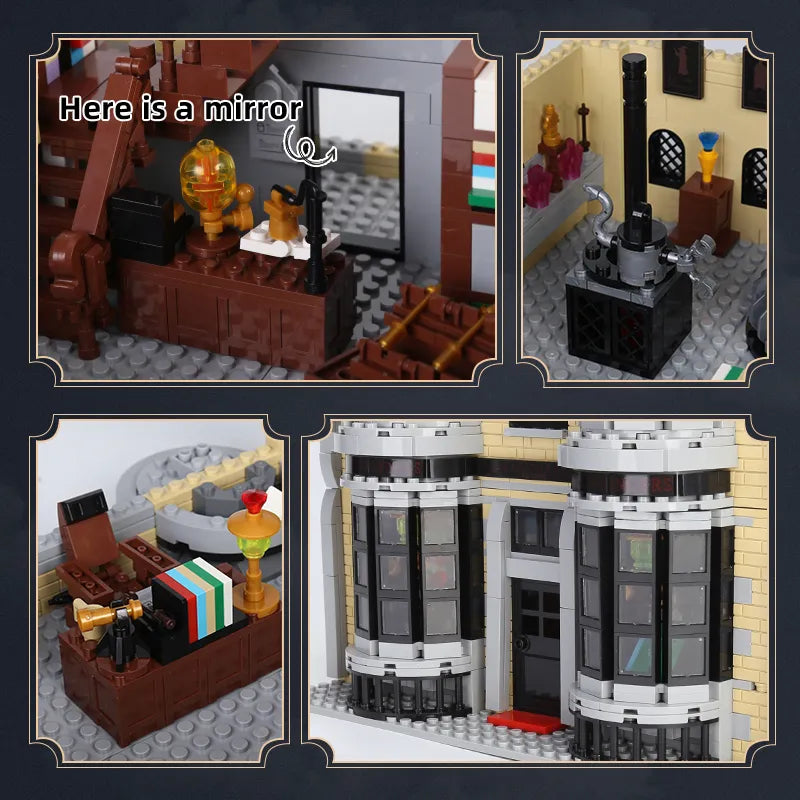 Mould King 16038 Zauberladen Diagon Alley LED Mein Shop