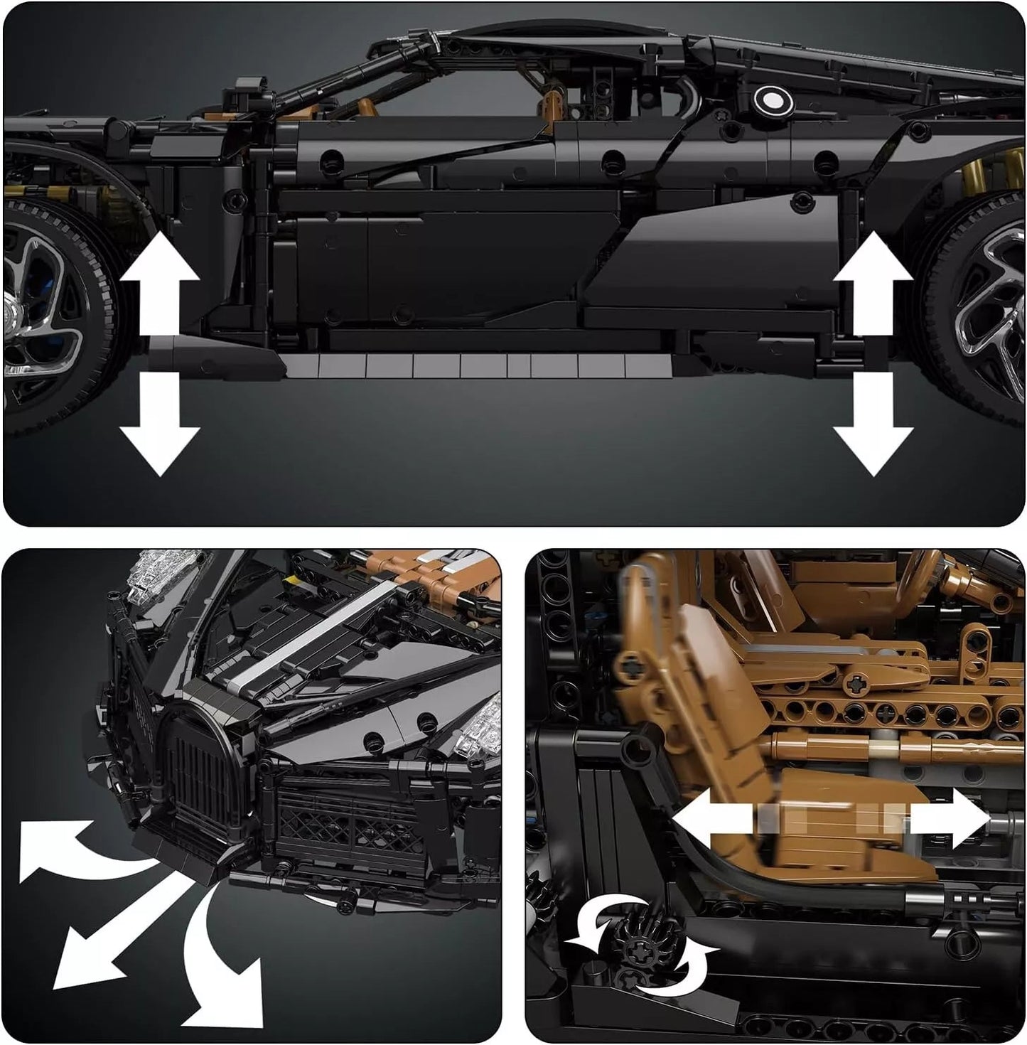 Mould King 13163 RC Bugatti La Voiture Sportwagen Mein Shop
