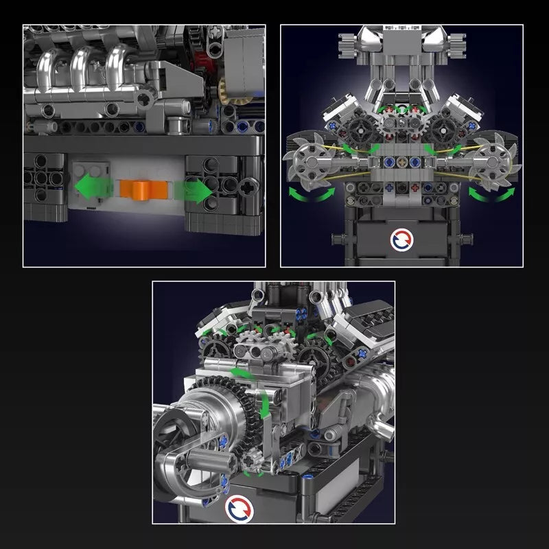 Mould King 10206 V8 Motor Engine V8 Mein Shop