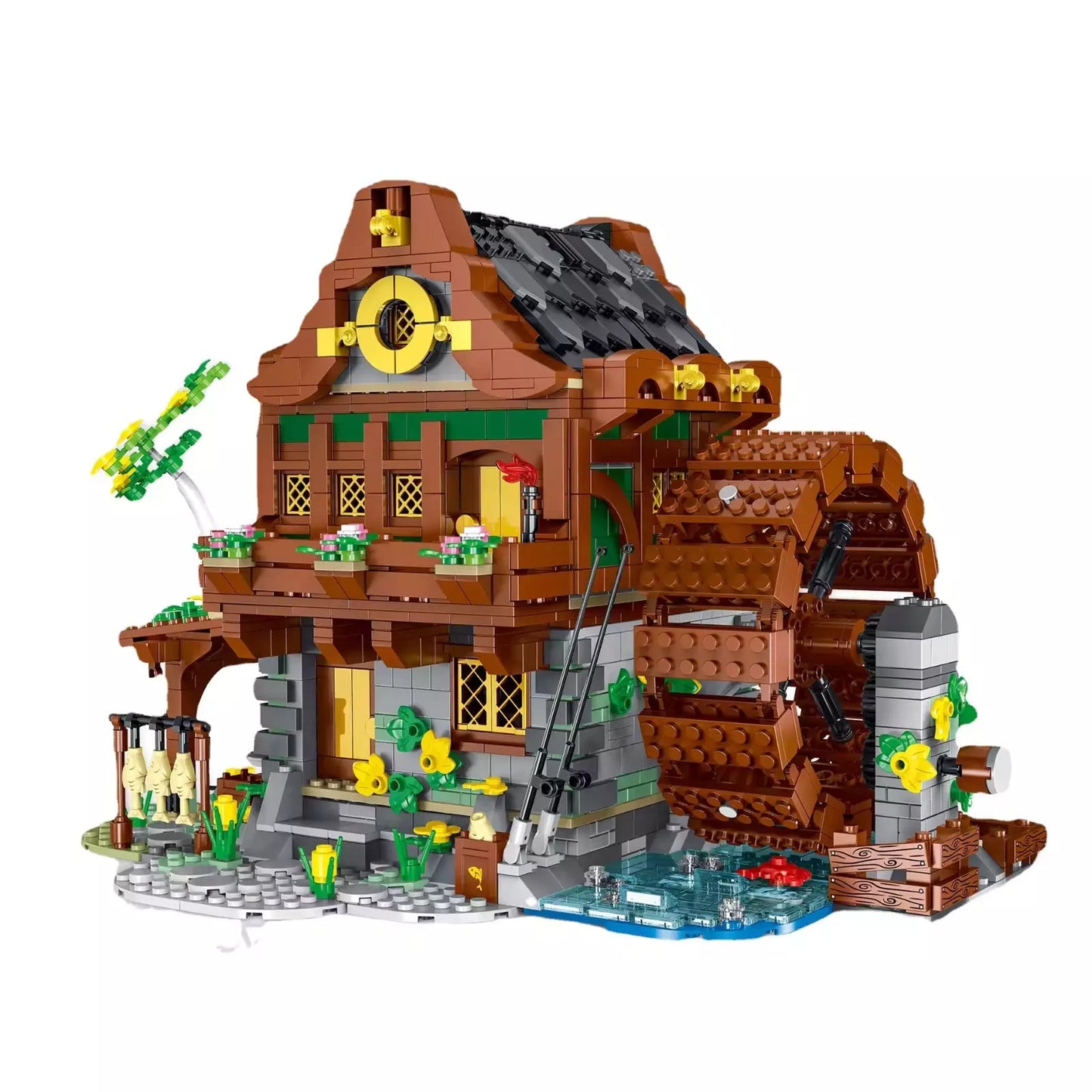 Mork 033005 | Mittelalterliche Wassermühle | 2312 Klemmbausteine | NEU und OVP Mein Shop
