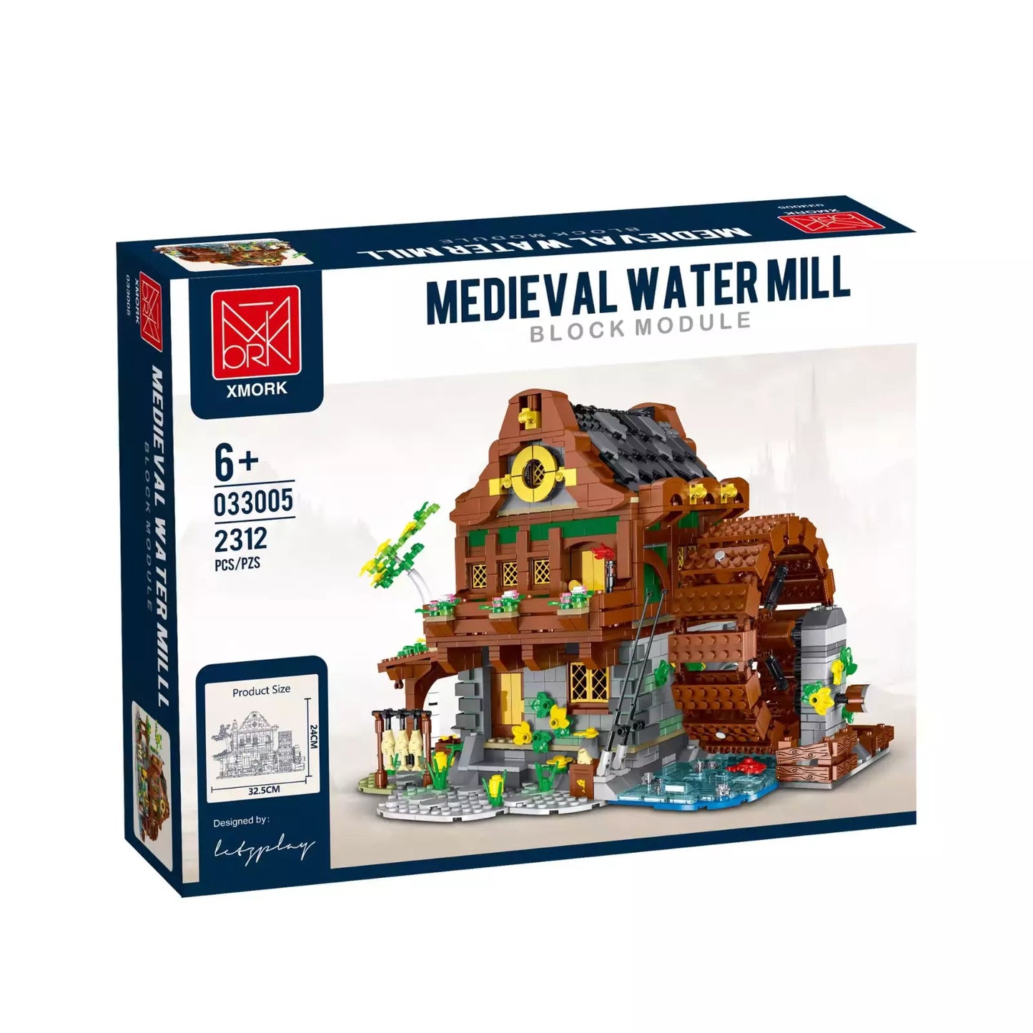 Mork 033005 | Mittelalterliche Wassermühle | 2312 Klemmbausteine | NEU und OVP Mein Shop