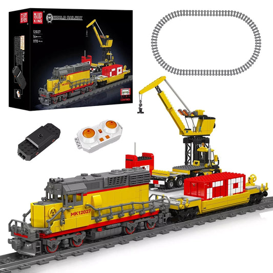 Mould King 12027 Motorisierte Diesel Lokomotive Zug MaxiBricks
