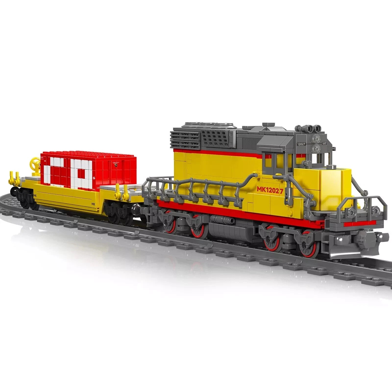 Mould King 12027 Motorisierte Diesel Lokomotive Zug MaxiBricks