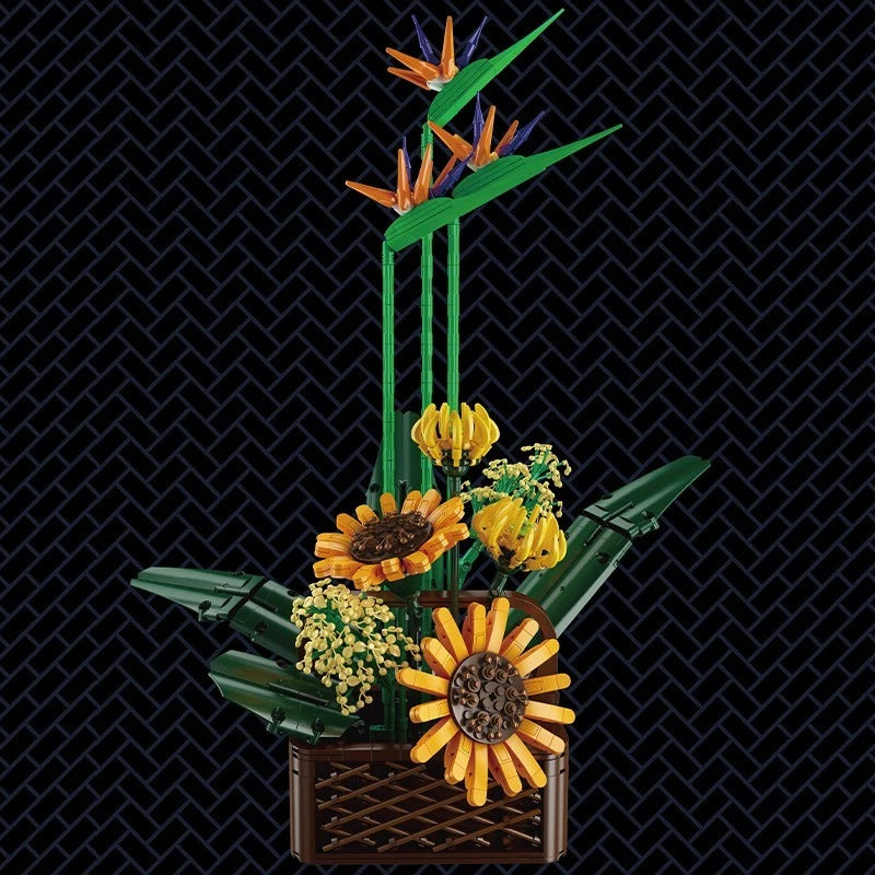 Mould King 10024 Strelitzien Blumen Blumenstrauß MaxiBricks