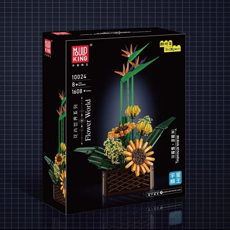 Mould King 10024 Strelitzien Blumen Blumenstrauß MaxiBricks