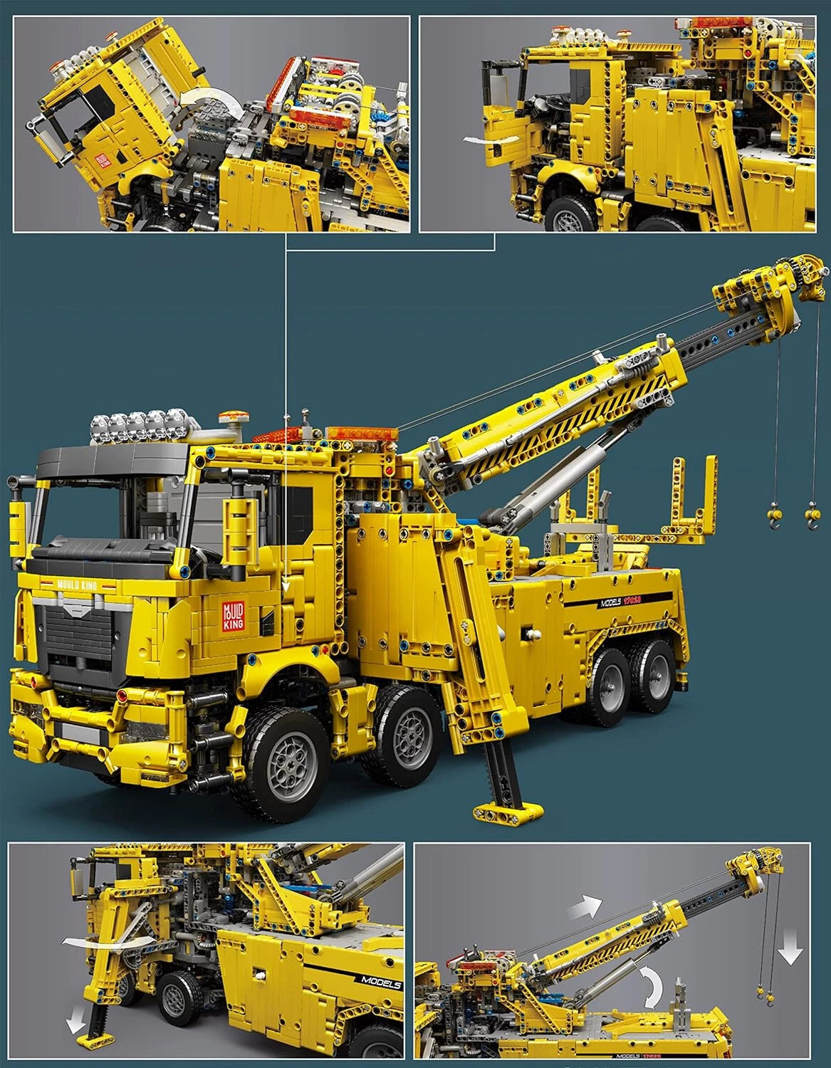 Mould King 17028 RC Technik Abschlepper Rescue Truck MaxiBricks