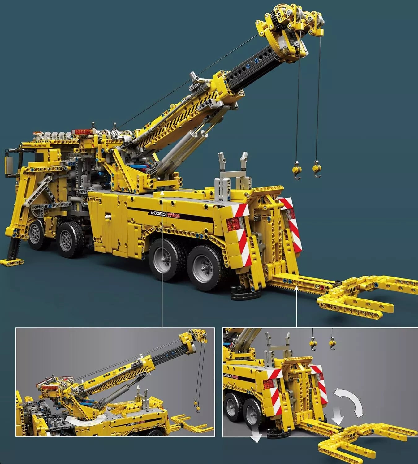 Mould King 17028 RC Technik Abschlepper Rescue Truck MaxiBricks