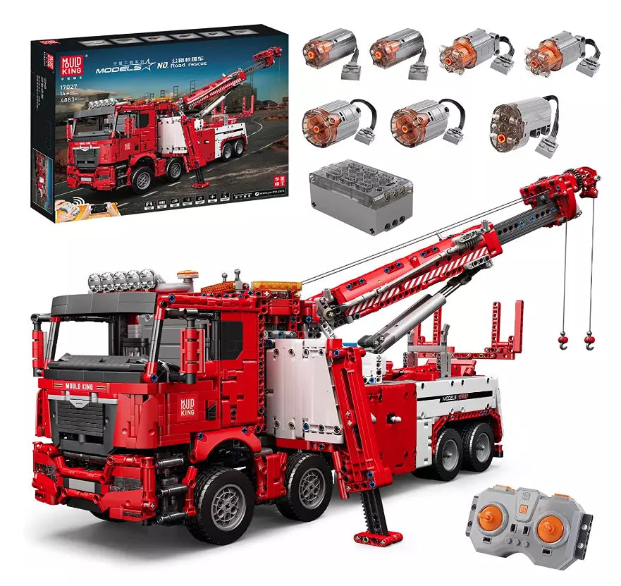 Mould King 17027 RC Technik Abschlepper Rescue Truck MaxiBricks