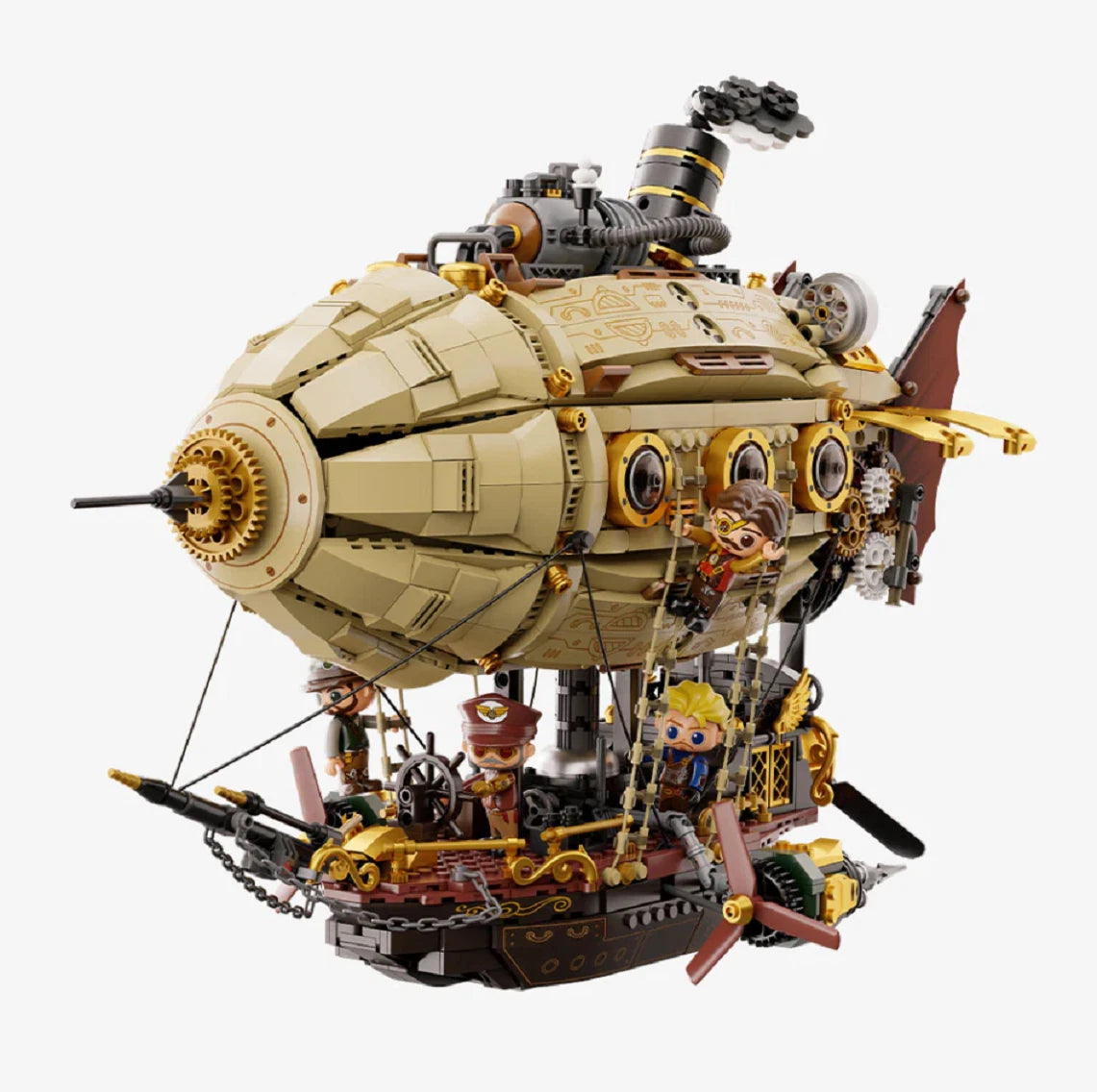 Pantasy 85021 Steampunk Luftschiff Airship 1949 Klemmbausteine MaxiBricks