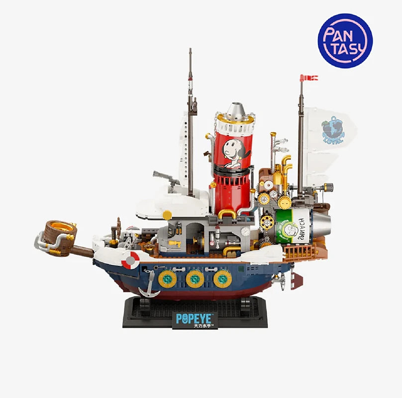 Pantasy 86402 Popeye Dampfschiff 2500 Teile Schiff Sailor Adventure Ship MaxiBricks