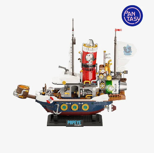 Pantasy 86402 Popeye Dampfschiff 2500 Teile Schiff Sailor Adventure Ship MaxiBricks