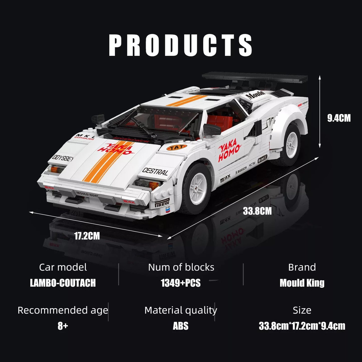 Mould King 10045 Lambo Countach Mein Shop
