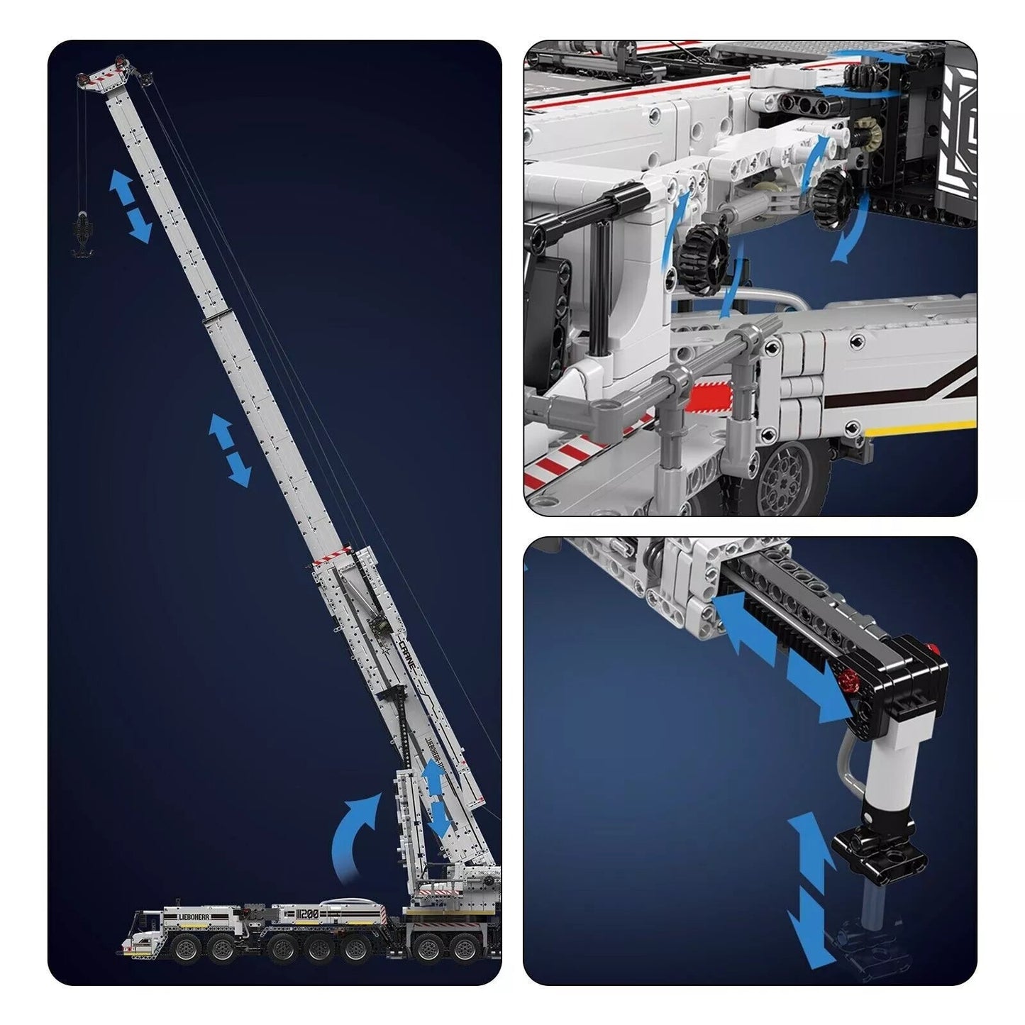 Mould King 17007 Liebherr LTM 11200 RC Technik Kranwagen Klemmbausteine Mein Shop