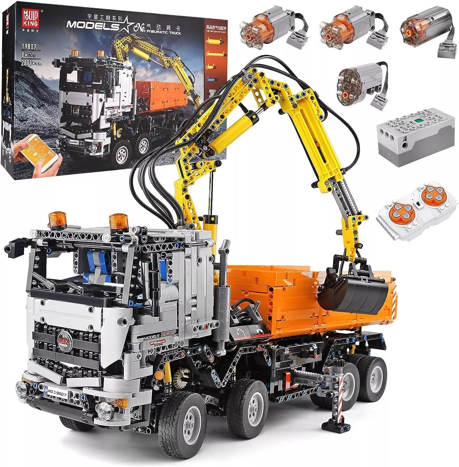 Mould King 19007 RC Pneumatik Truck, LKW Arocs Mein Shop