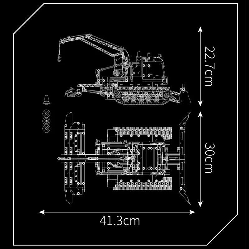 Mould King 17051 Technic RC Pistenraupe Snowplow Mein Shop