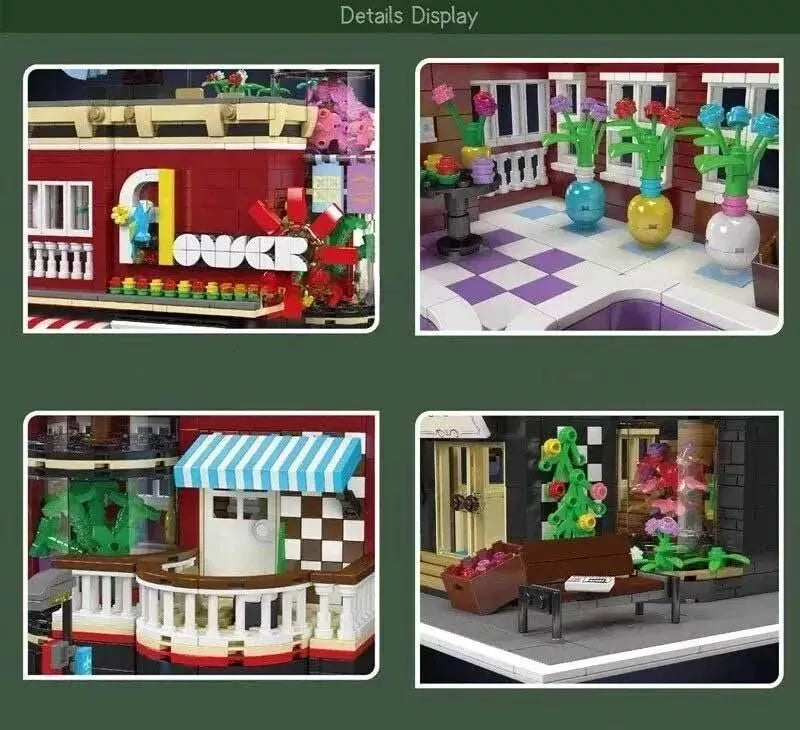 Mould King 16056 Blumenladen Haus Mein Shop