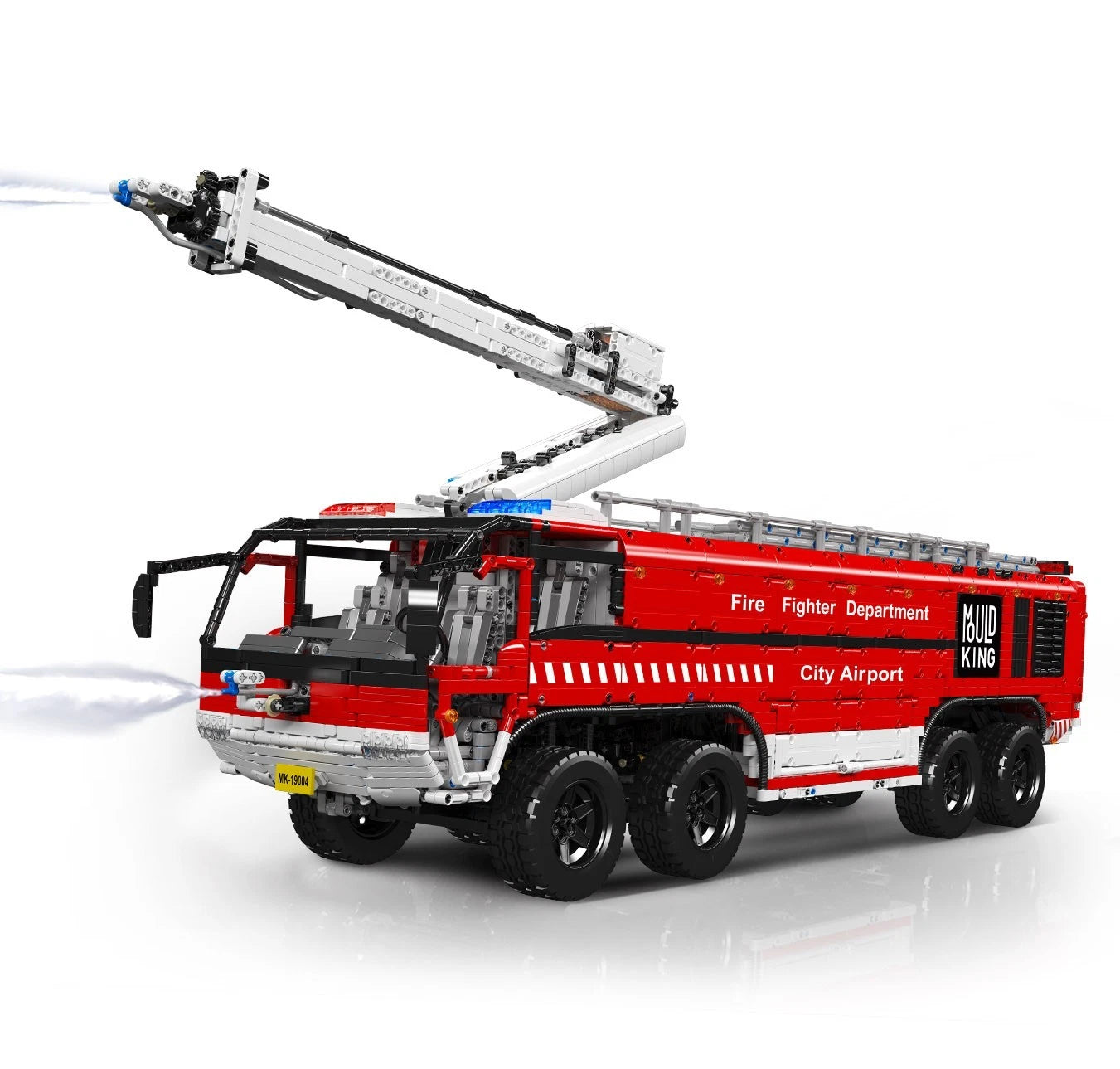 Mould King 19004 RC Technik Flughafen Feuerwehr Airport Rescue Truck MaxiBricks