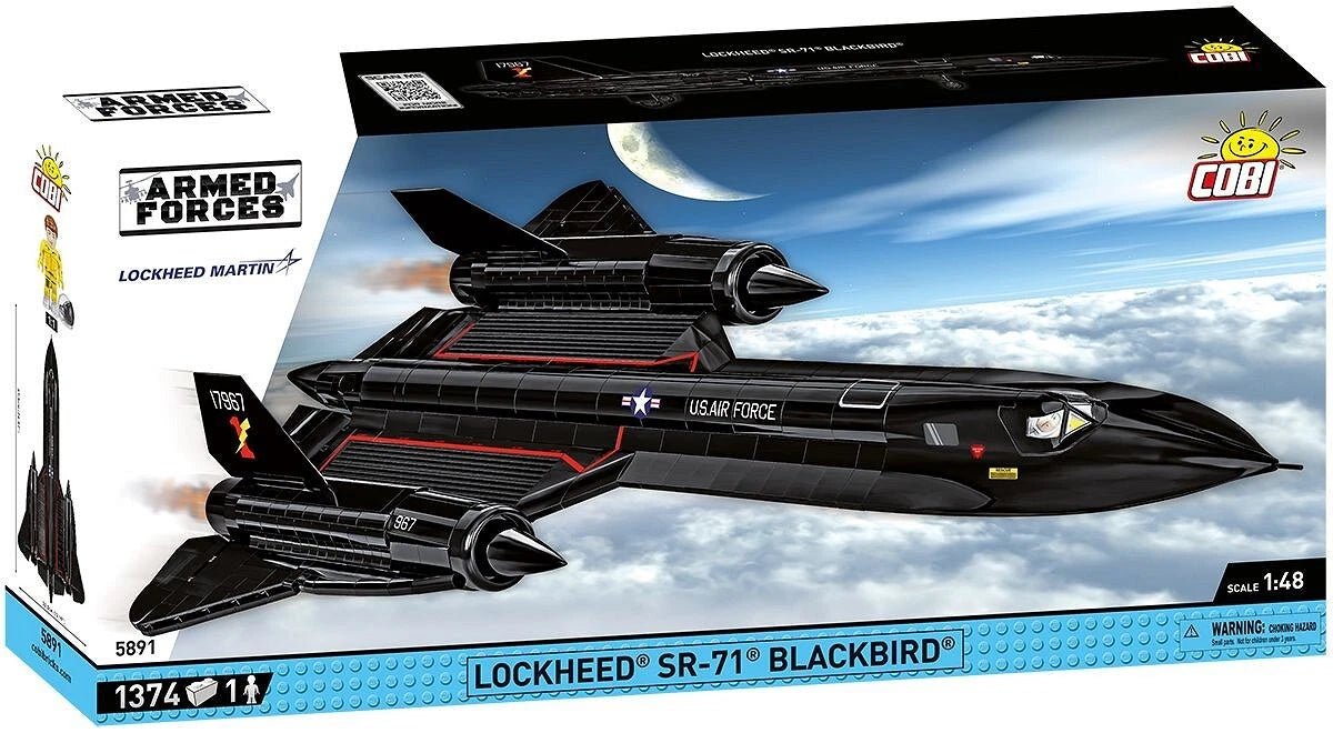 Cobi 5891 Lockheed Martin SR - 71 Blackbird Flugzeug Jet - MaxiBricks GmbHCOBI-5891