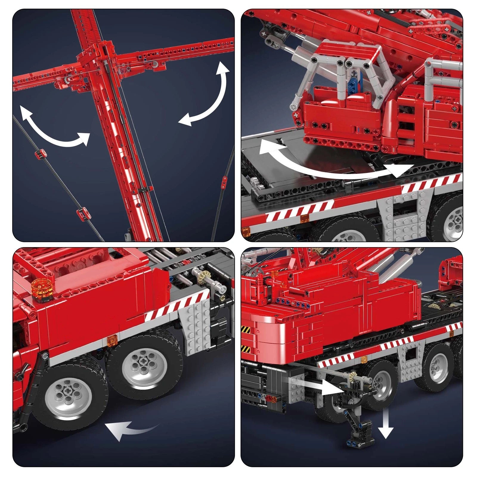 Mould King 17065 RC Technik Schwerlast-Kranwagen MaxiBricks