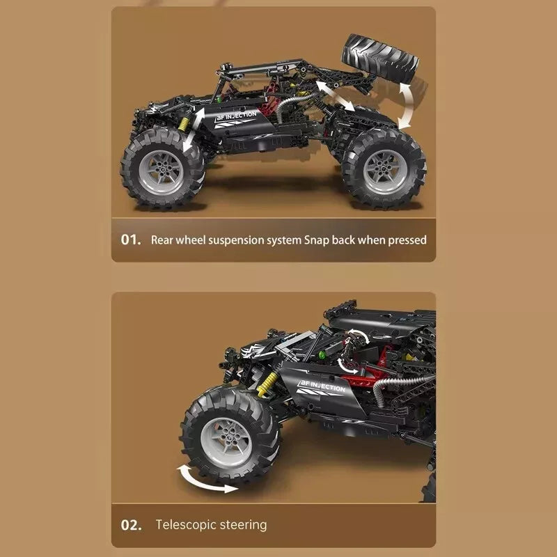 Mould King 18038 RC Technik Offroad Buggy Sportwagen MaxiBricks