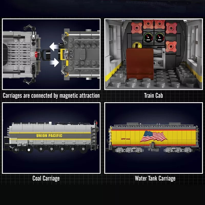 Mould King 12031 Union Pacific Dampflokomotive Mein Shop