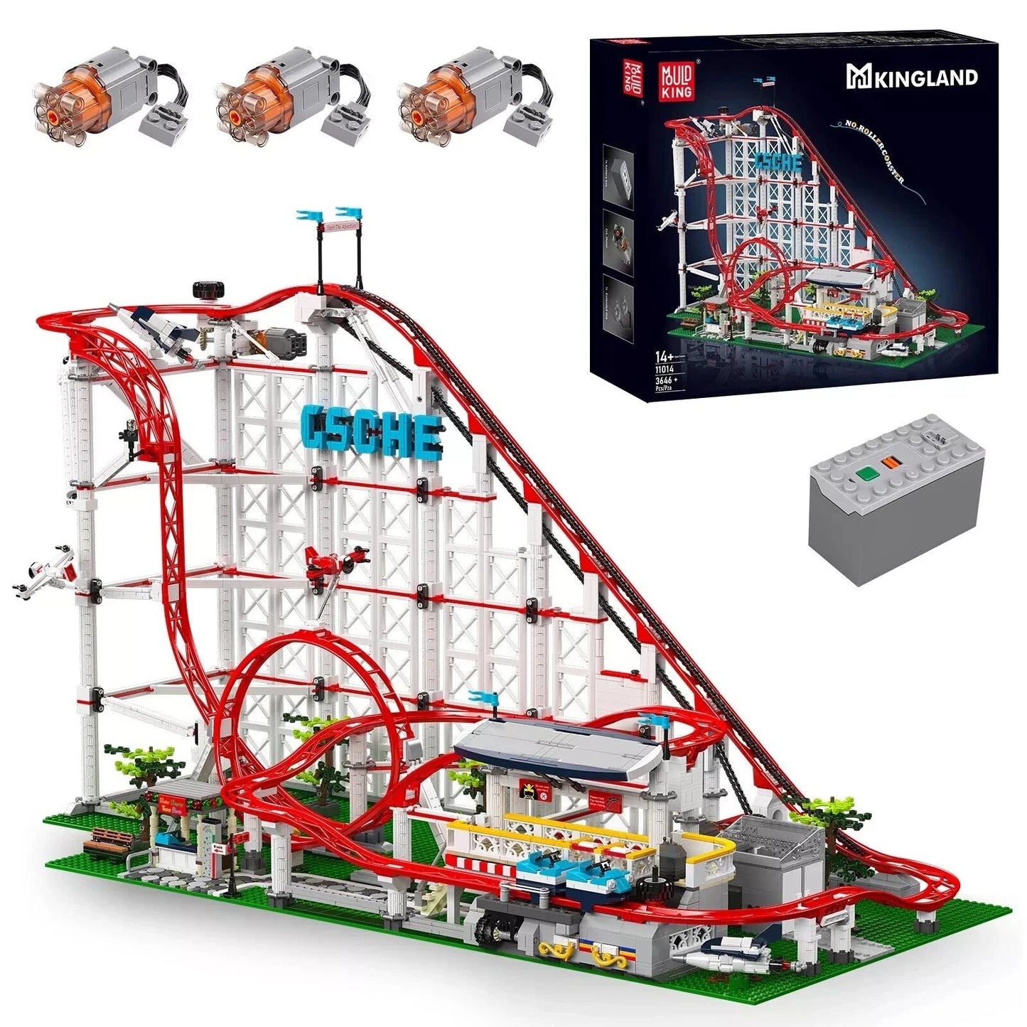Mould King 11014 Achterbahn Roller Coaster MaxiBricks