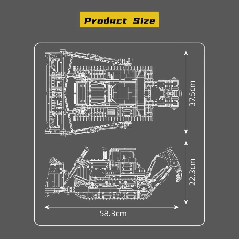 Mould King 17049 Technik Bulldozer ferngesteuert MaxiBricks