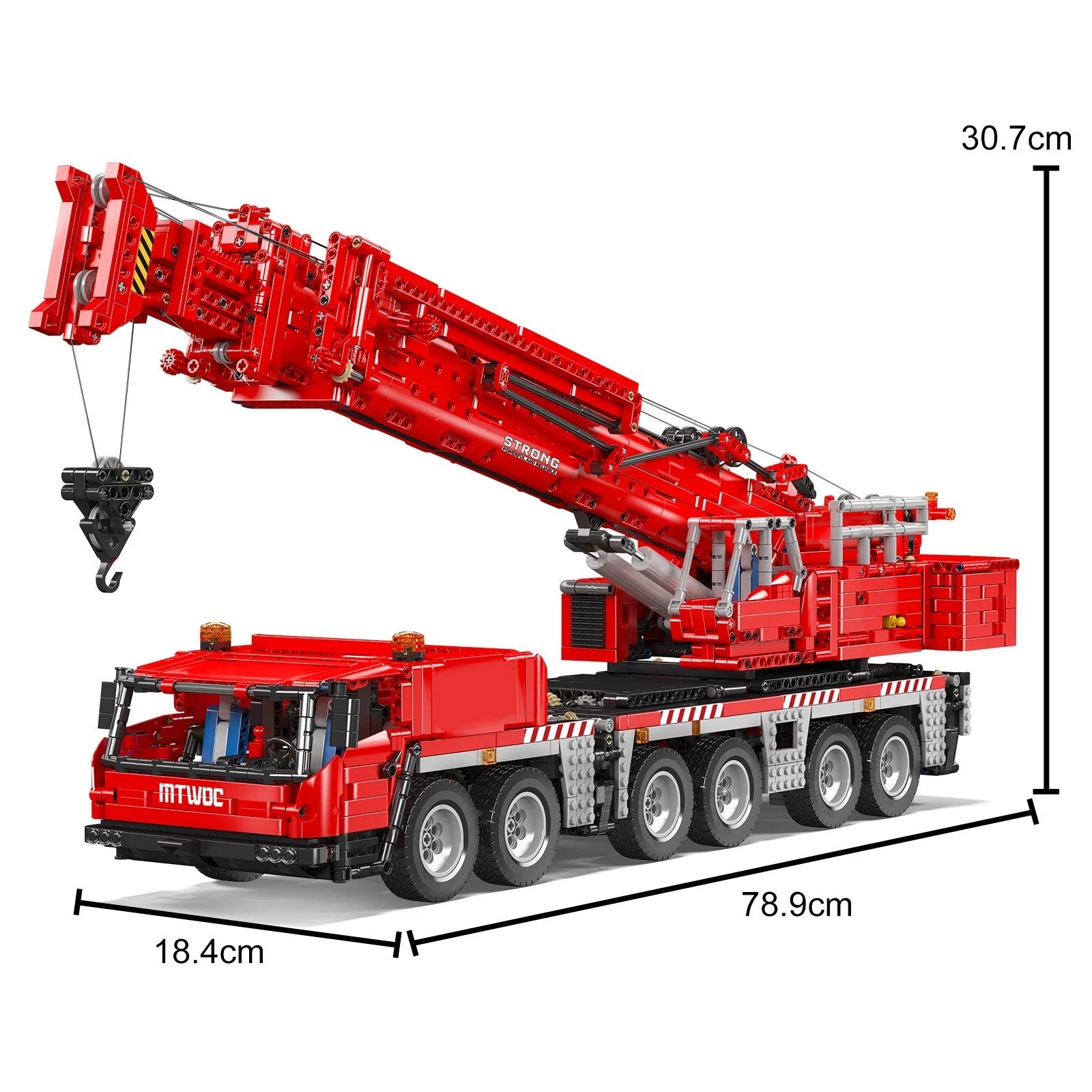 Mould King 17065 RC Technik Schwerlast-Kranwagen MaxiBricks