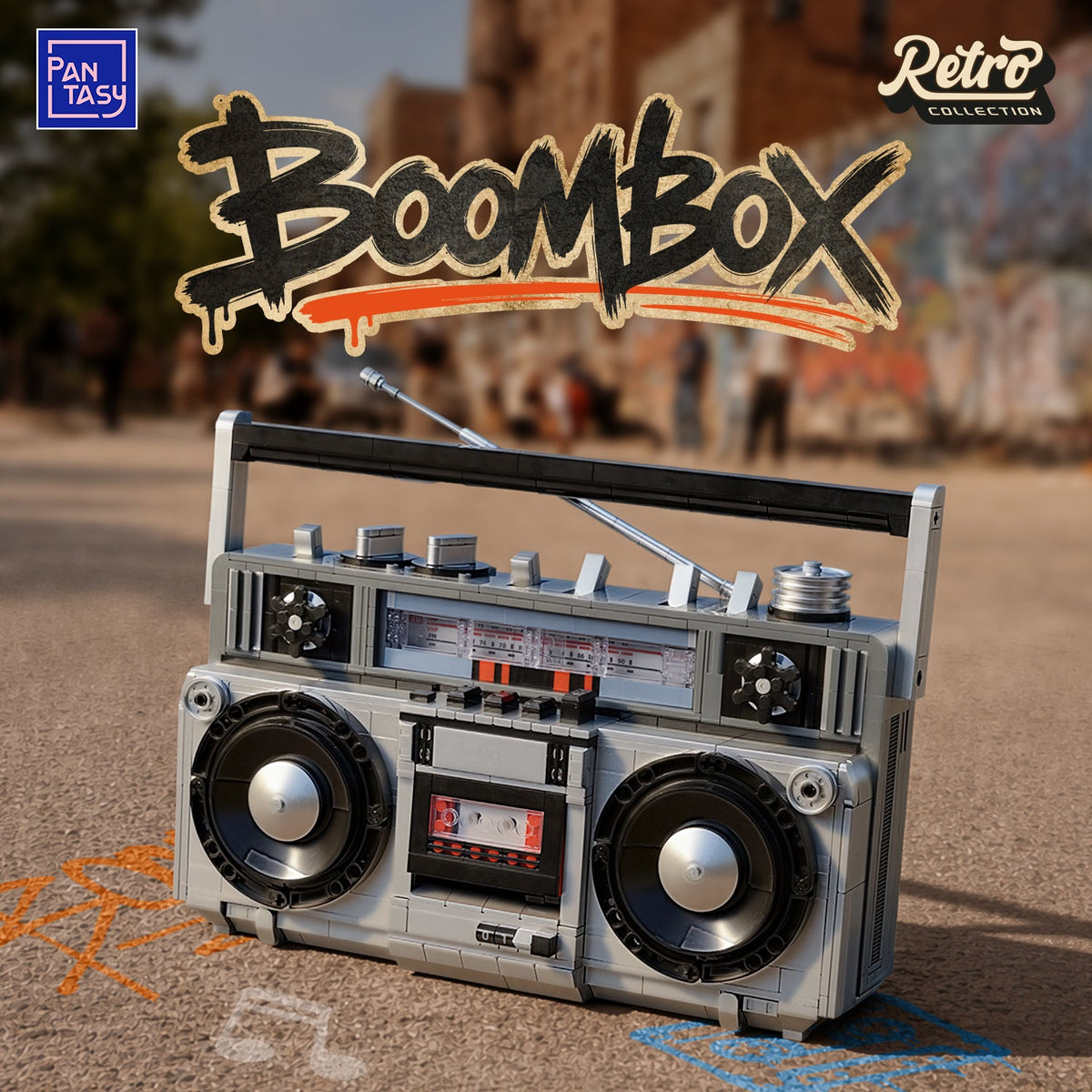 Pantasy 85074 Retro Boombox Radiorekorder