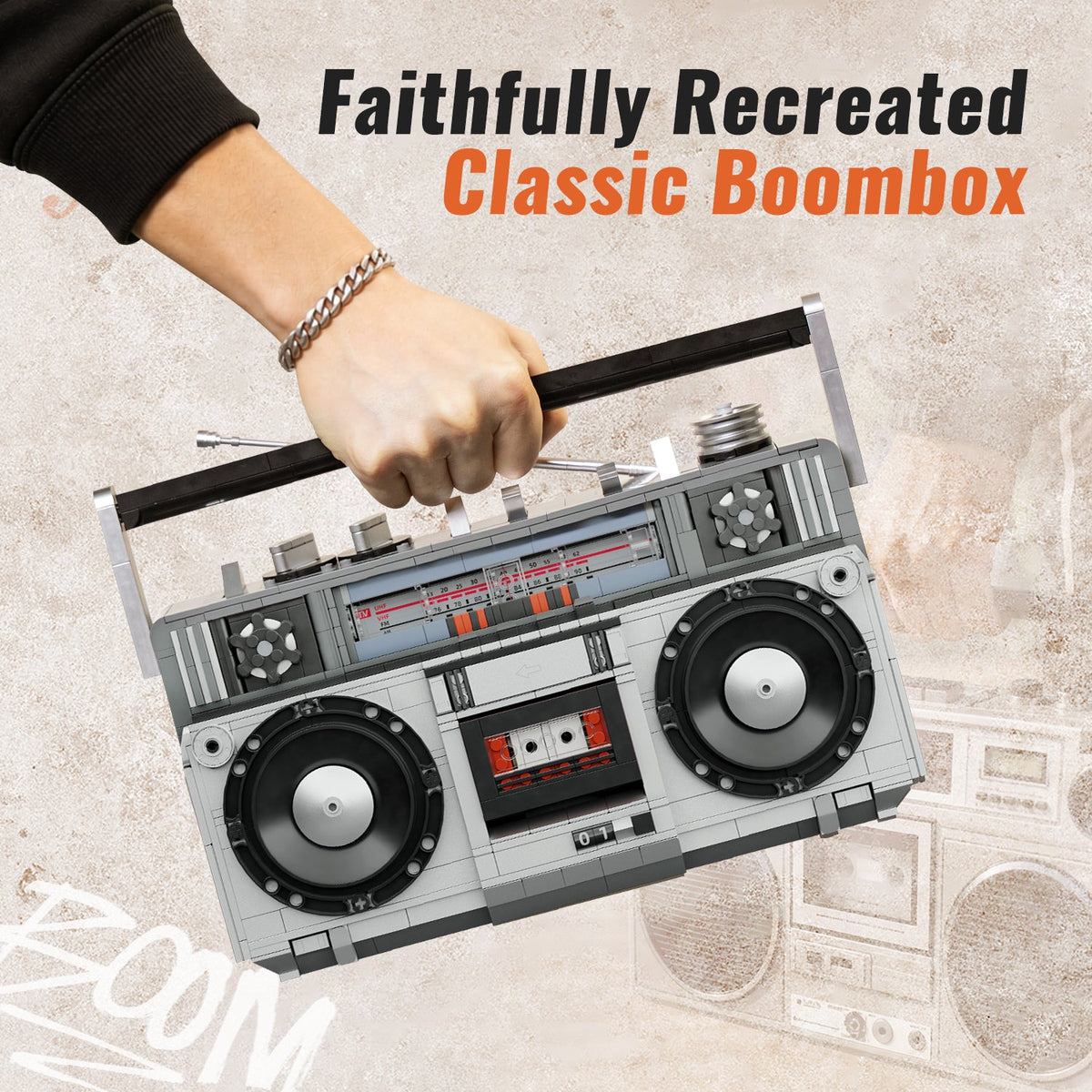 Pantasy 85074 Retro Boombox Radiorekorder