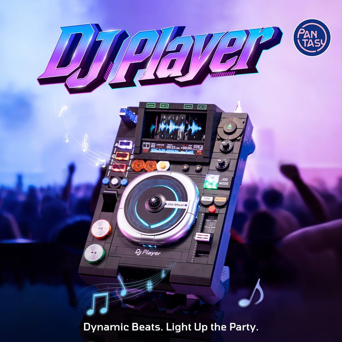 Pantasy 85037 DJ Plattenspieler mit Bluetooth & LED