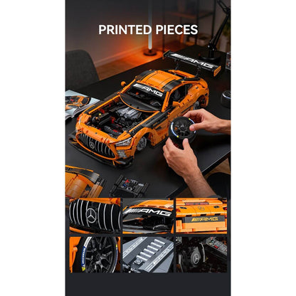 CaDA® C64008W Mercedes - AMG GT3 1:8 orange Klemmbausteine - MaxiBricks GmbHCADA-C64008W