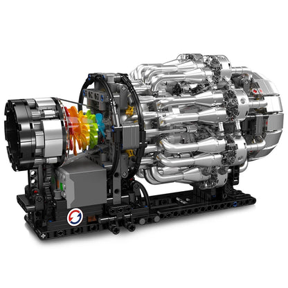 Mould King 10216 Technik Flugzeug Jet - Triebwerk motorisiert - MaxiBricks GmbHMK-10216