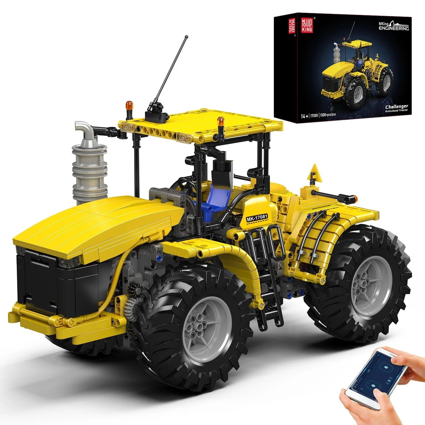 Mould King 17081 RC Technik Traktor ferngesteuert 1300 Klemmbausteine NEU OVP - MaxiBricks GmbHMK-17081