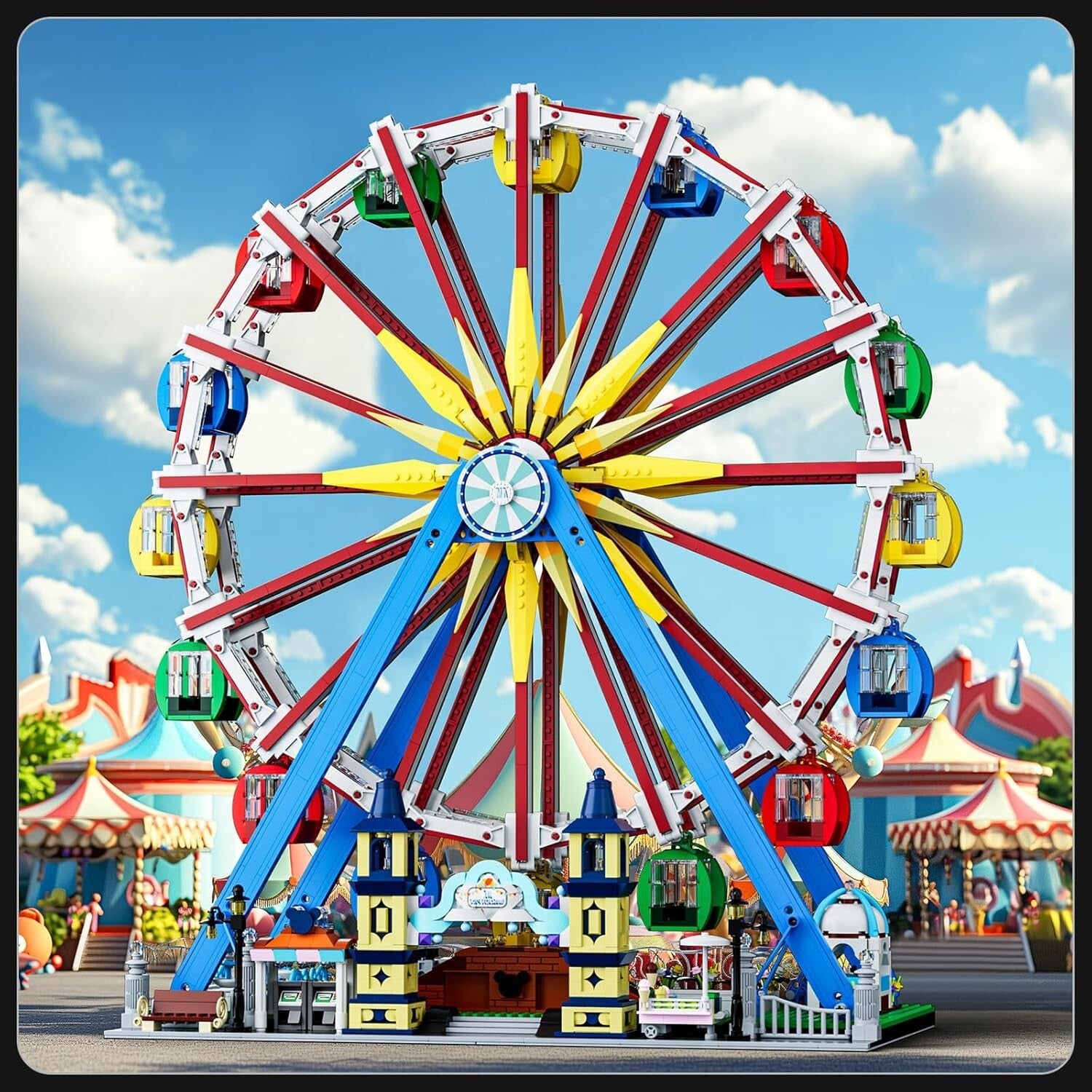 Mould King 11006 Beleuchtetes Kirmes Riesenrad 3836 - MaxiBricks GmbHMK-11006