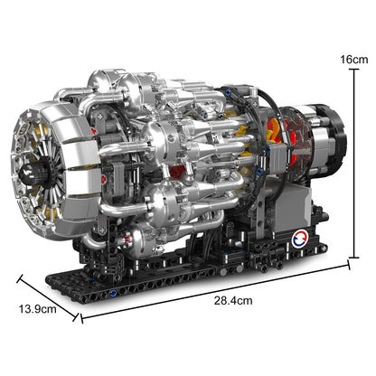 Mould King 10216 Technik Flugzeug Jet - Triebwerk motorisiert - MaxiBricks GmbHMK-10216