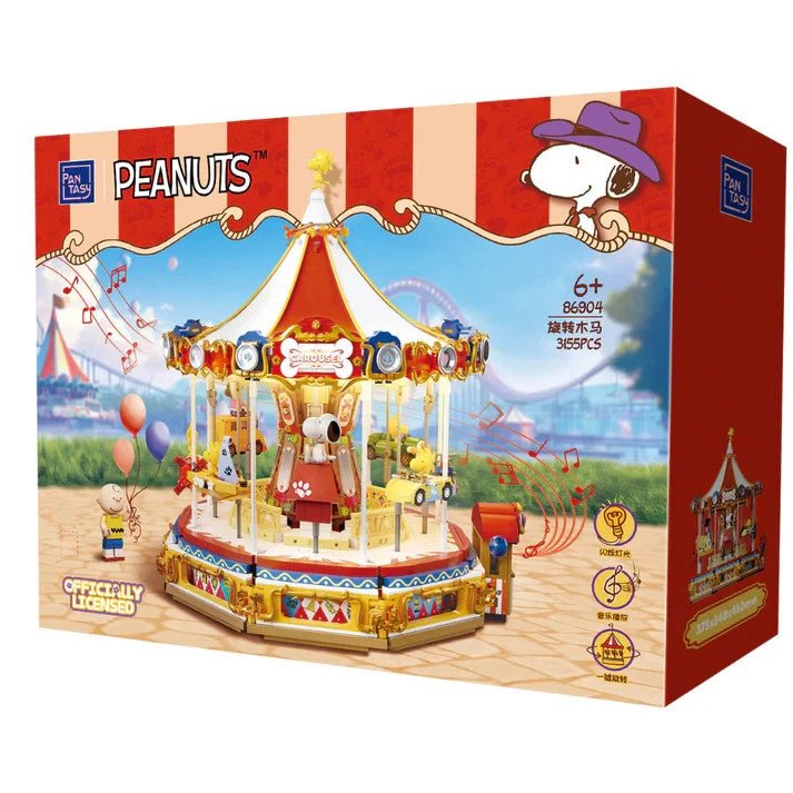 Pantasy 86904 Peanuts Snoopy Karussell Carousel mit LED - MaxiBricks GmbH86904