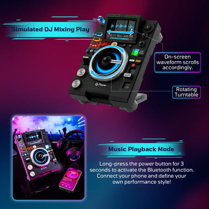 Pantasy 85037 DJ Plattenspieler mit Bluetooth & LED