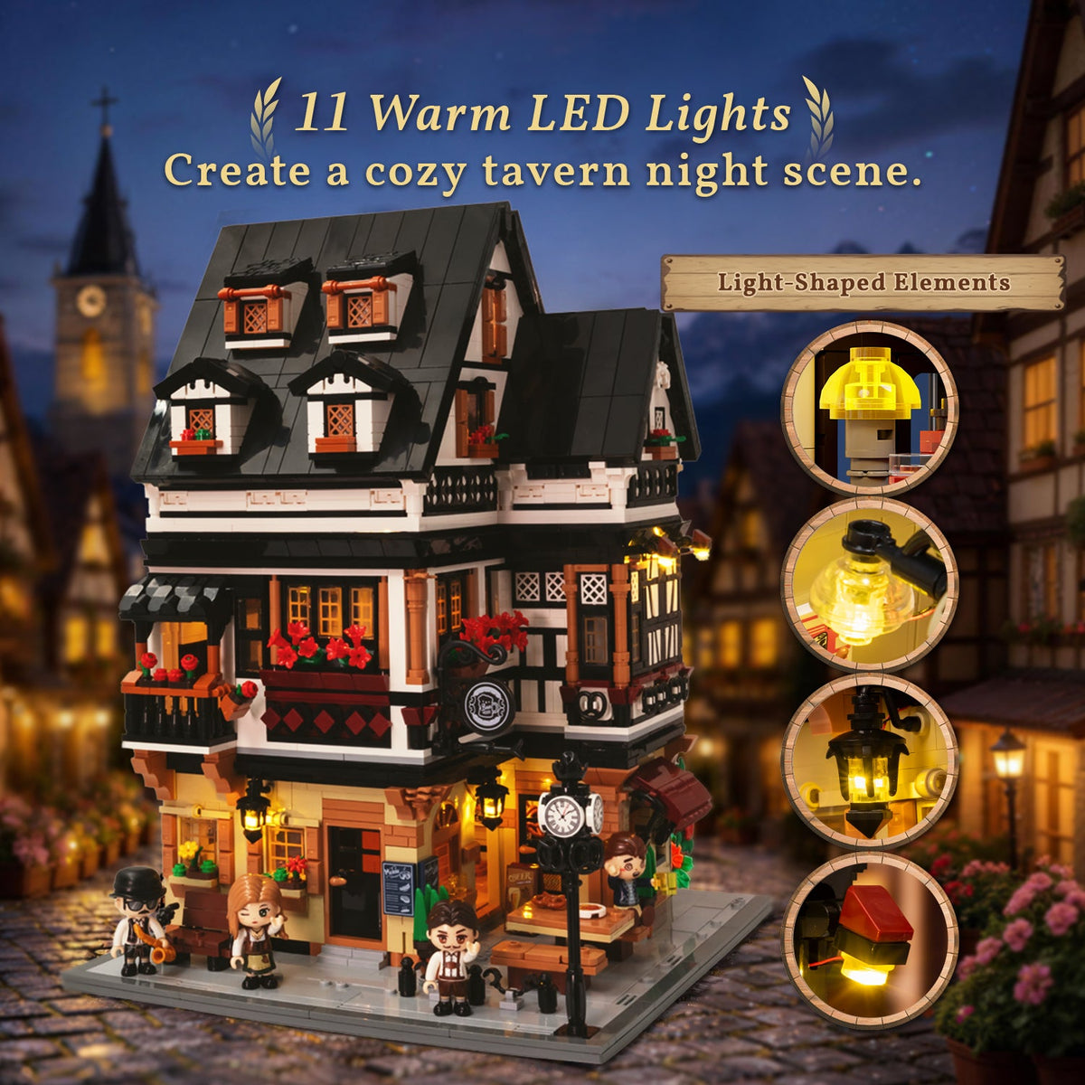 Pantasy 85049 Bayerisches Wirtshaus mit LED