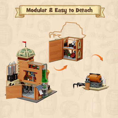Pantasy 85023 Craft Beer Brewery Brauerei 2858 Teile Modular Building - MaxiBricks GmbH85023