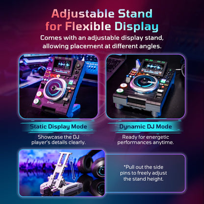 Pantasy 85037 DJ Plattenspieler mit Bluetooth & LED